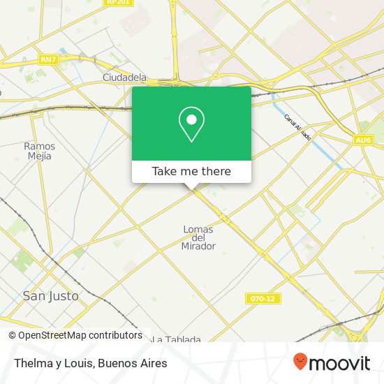 Thelma y Louis map