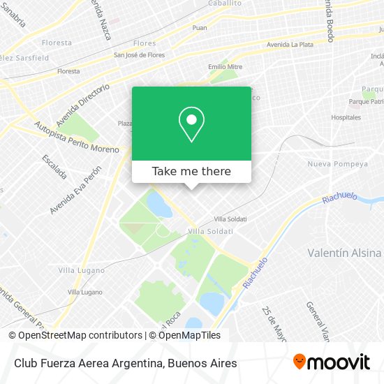 Club Fuerza Aerea Argentina map