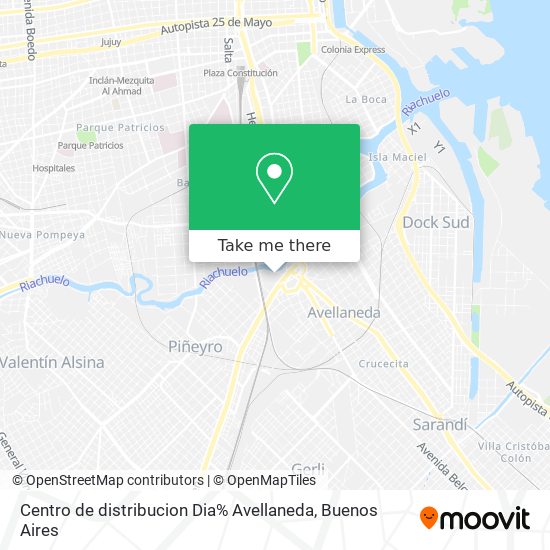 Centro de distribucion Dia% Avellaneda map