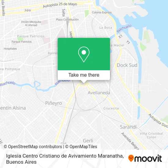 Mapa de Iglesia Centro Cristiano de Avivamiento Maranatha