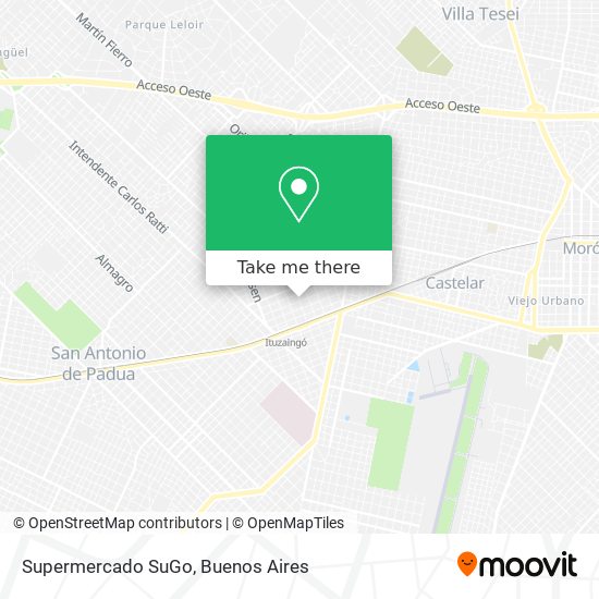 Supermercado SuGo map