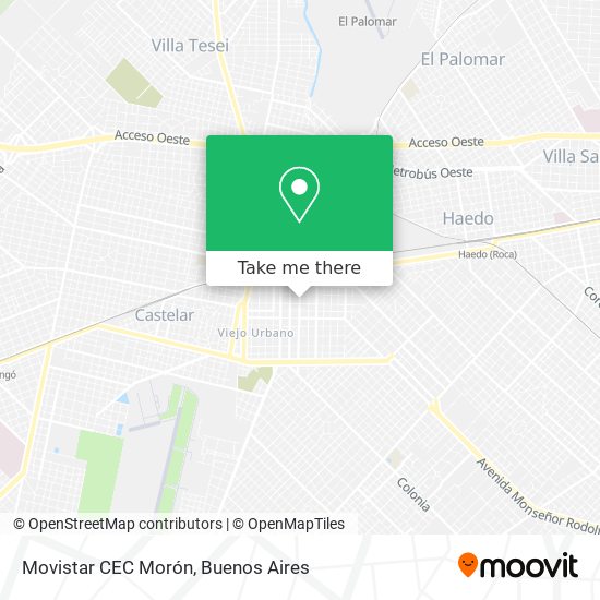 Movistar CEC Morón map