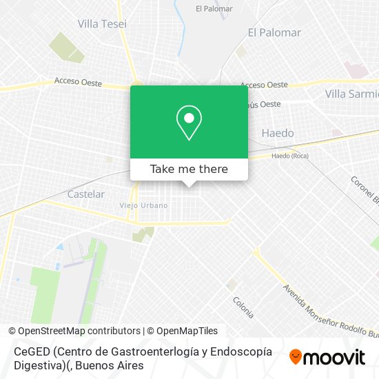 Mapa de CeGED (Centro de Gastroenterlogía y Endoscopía Digestiva)(