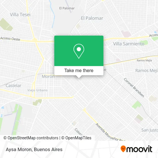 Aysa Moron map