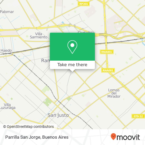 Parrilla San Jorge map