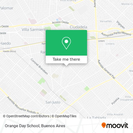 Orange Day School map