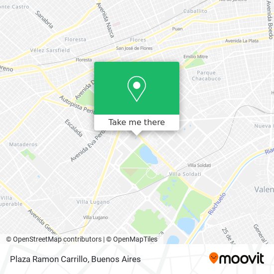 Mapa de Plaza Ramon Carrillo