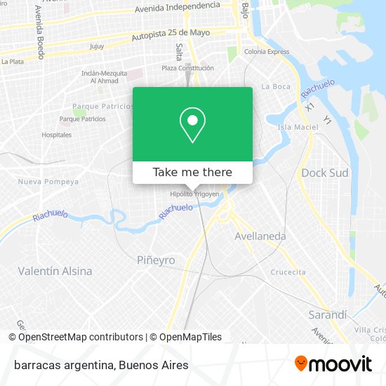 barracas argentina map