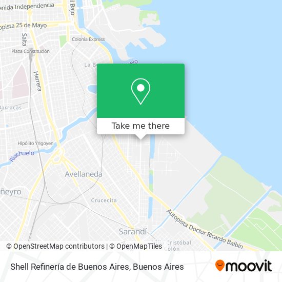 Shell Refinería de Buenos Aires map