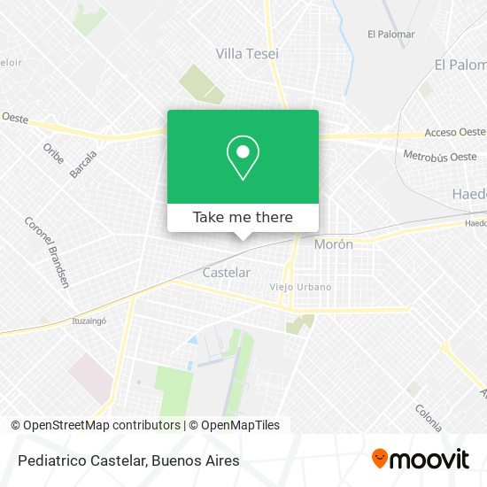 Mapa de Pediatrico Castelar