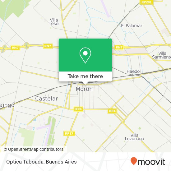 Optica Taboada map