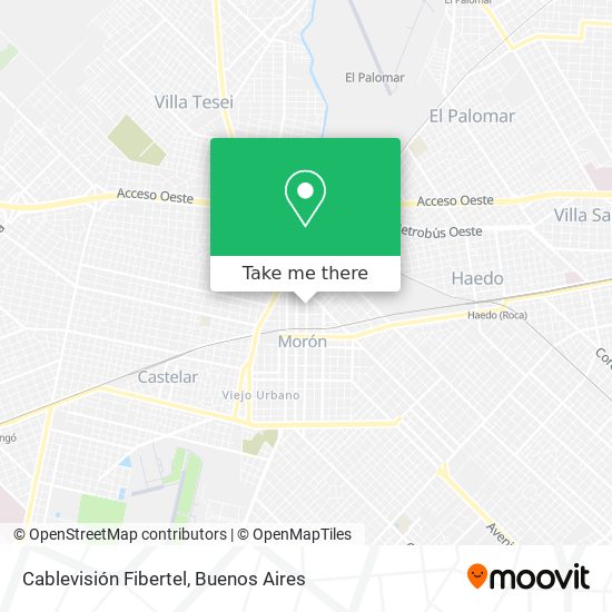 Cablevisión Fibertel map