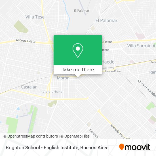 Brighton School - English Institute map