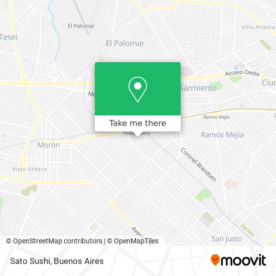 Mapa de Sato Sushi