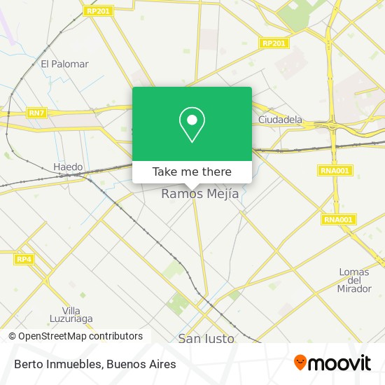 Berto Inmuebles map