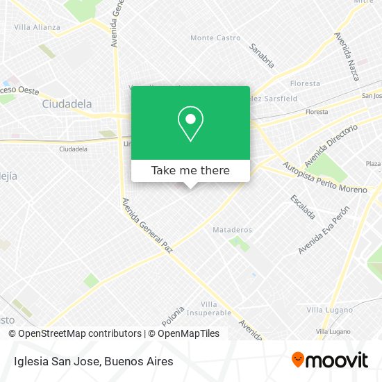 Mapa de Iglesia San Jose