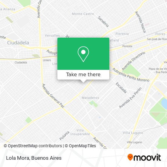 Mapa de Lola Mora