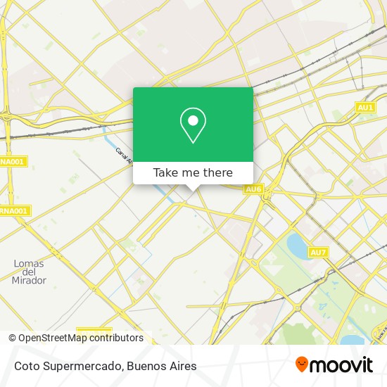 Coto Supermercado map