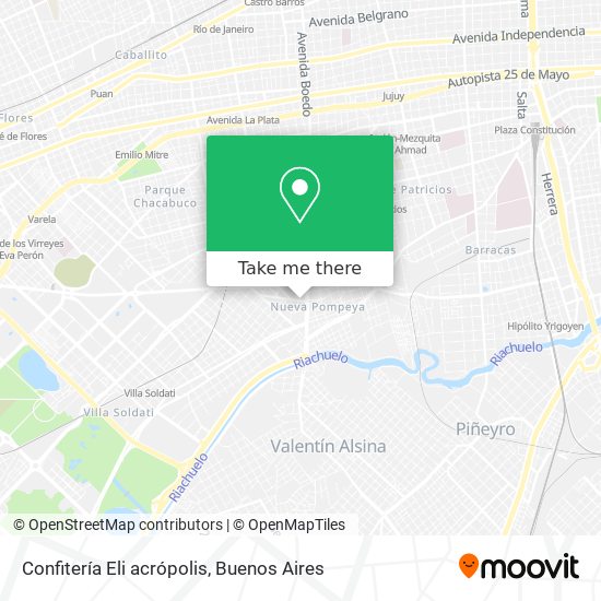 Mapa de Confitería Eli acrópolis