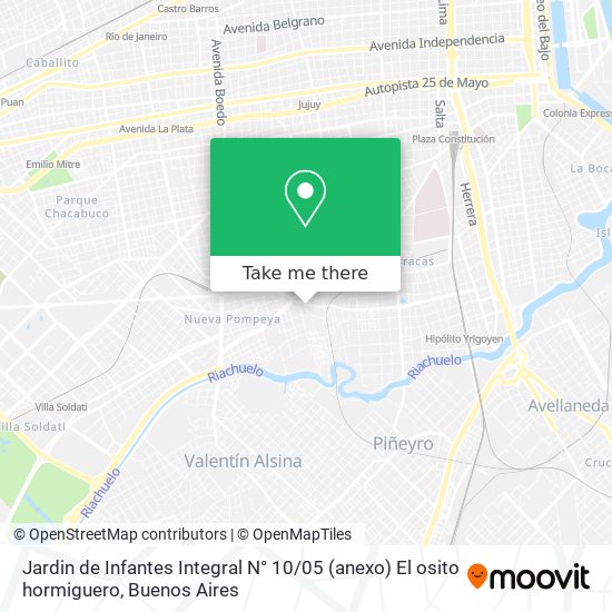 Jardin de Infantes Integral N° 10 / 05 (anexo) El osito hormiguero map