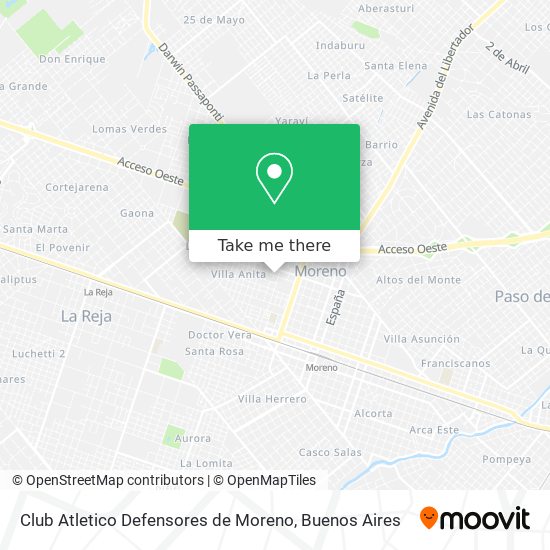 Club Atletico Defensores de Moreno map