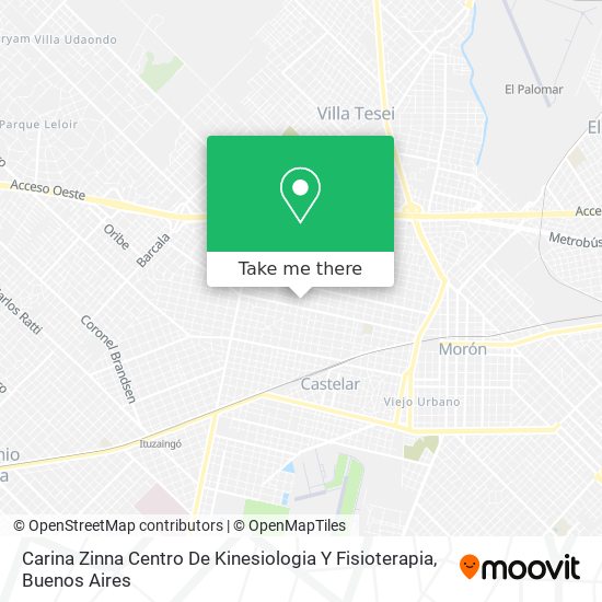 Carina Zinna Centro De Kinesiologia Y Fisioterapia map