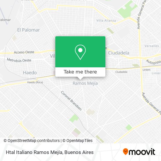 Htal Italiano Ramos Mejía map