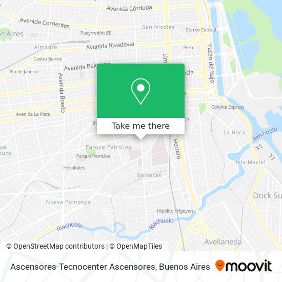 Mapa de Ascensores-Tecnocenter Ascensores