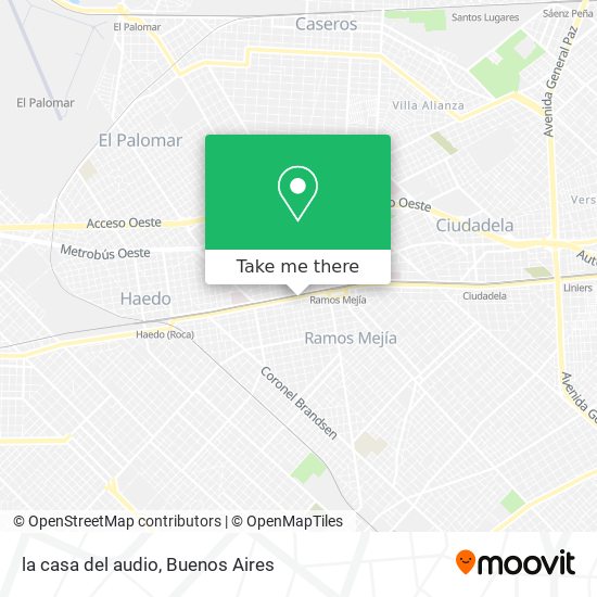 Mapa de la casa del audio