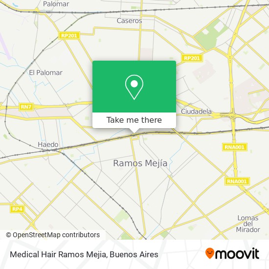 Medical Hair Ramos Mejia map