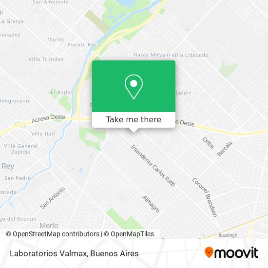 Laboratorios Valmax map