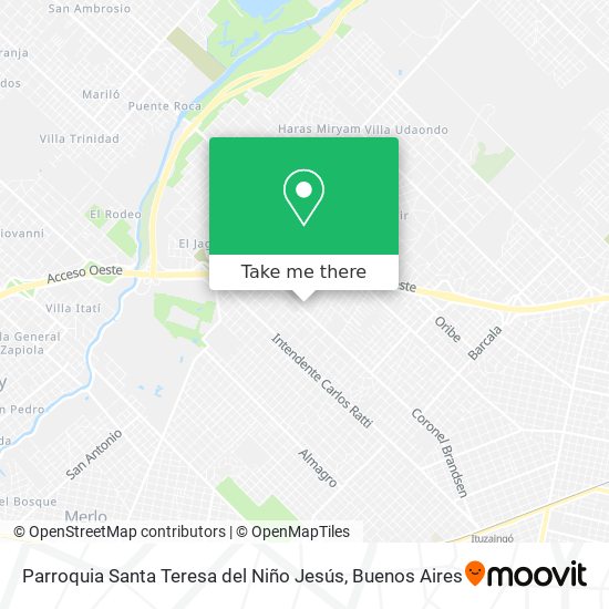 Parroquia Santa Teresa del Niño Jesús map