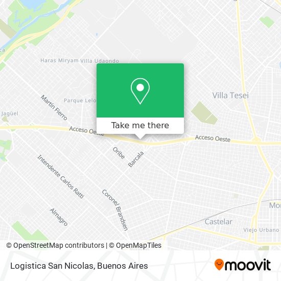 Logistica San Nicolas map