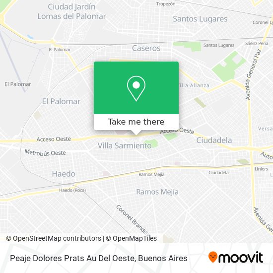 Peaje Dolores Prats Au Del Oeste map
