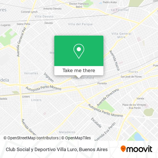 Club Social y Deportivo Villa Luro map