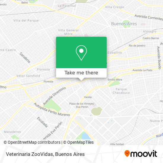 Mapa de Veterinaria ZooVidas