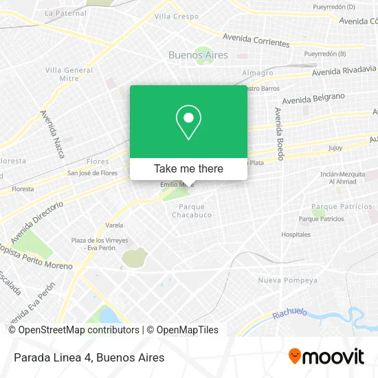 Mapa de Parada Linea 4