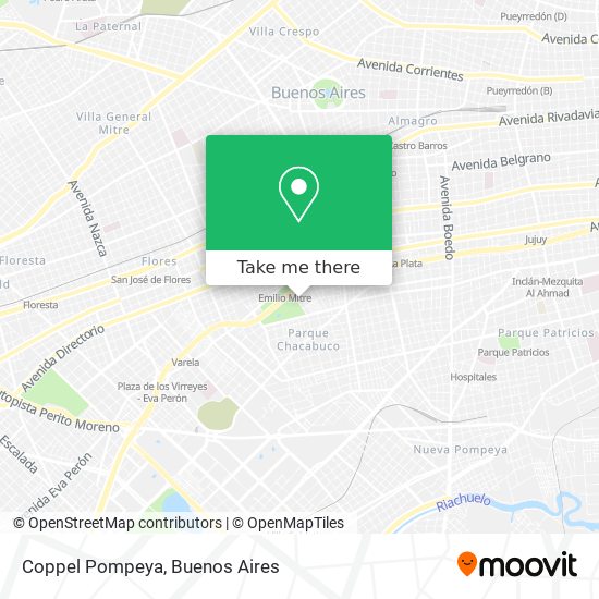 Coppel Pompeya map