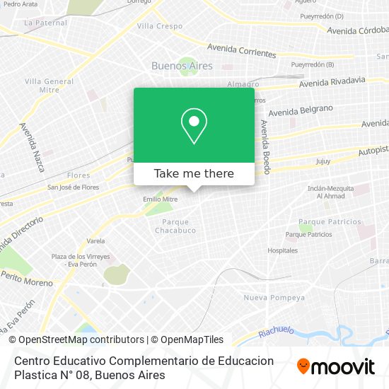 Centro Educativo Complementario de Educacion Plastica N° 08 map