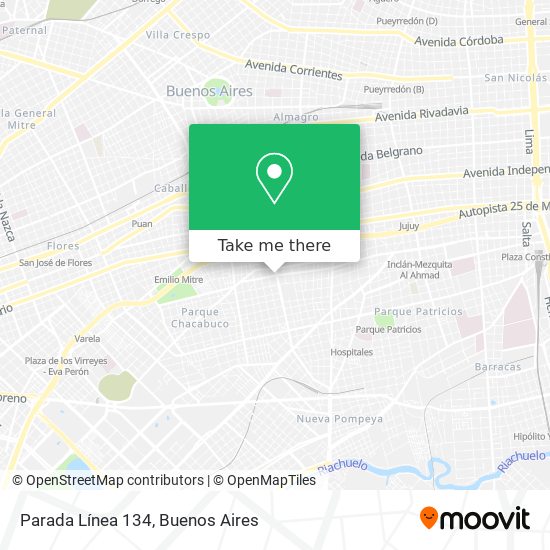 Parada Línea 134 map