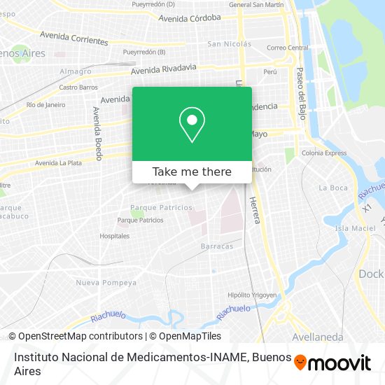 Instituto Nacional de Medicamentos-INAME map
