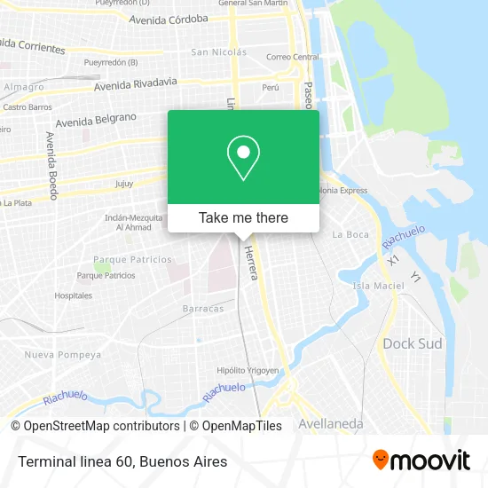 Mapa de Terminal linea 60