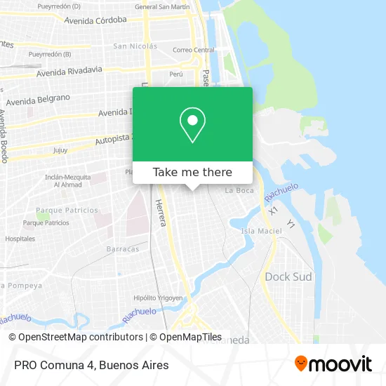 PRO Comuna 4 map