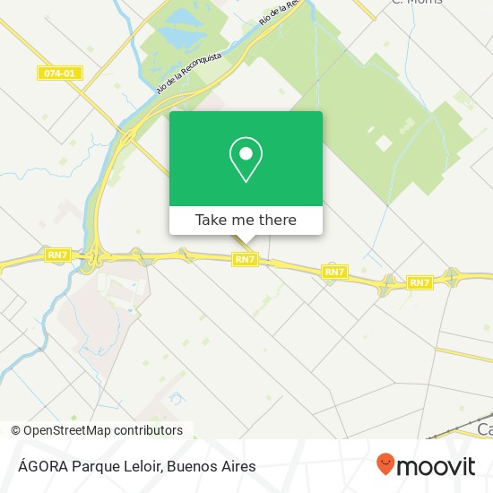 ÁGORA Parque Leloir map