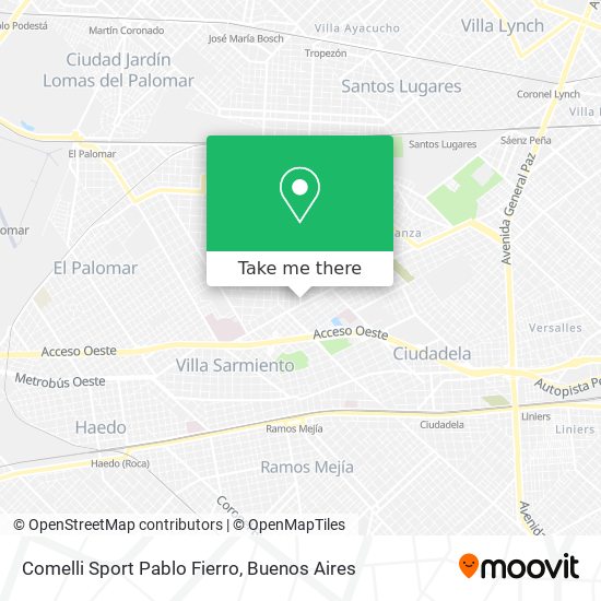 Comelli Sport Pablo Fierro map