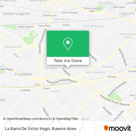 La Barra De Victor Hugo map