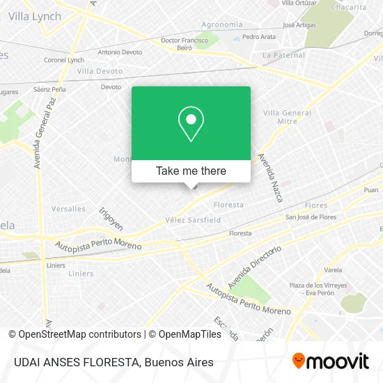 Mapa de UDAI ANSES FLORESTA
