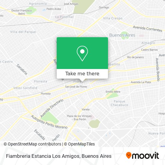 Fiambreria Estancia Los Amigos map