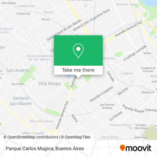 Mapa de Parque Carlos Mugica