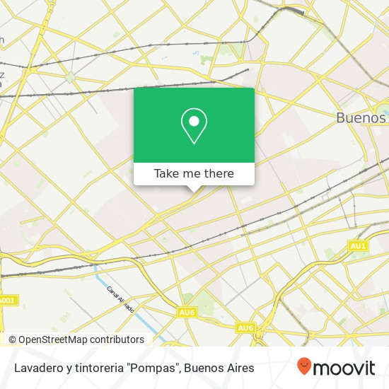 Mapa de Lavadero y tintoreria "Pompas"